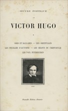 Victor Hugo, "Oeuvre poétique", vol. I