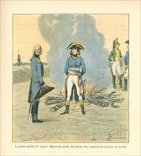 Napoléon confie une mission à un officier du génie