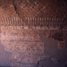 El Kab, Tomb of Paheri, scenes of inventorying  agricultural products