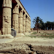 Gurnah, Temple of Seti I, colonnade of the facade