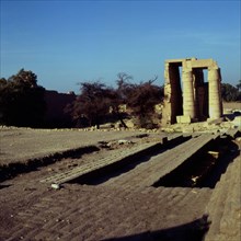 Ramesseum, Temple de Ramsès II, deuxième pylône côté Nord