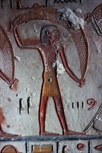Tomb of Ramses VI. Man carrying a net