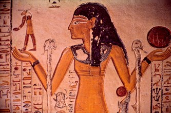 Tombe de Ramsès VI. Nout "Chetayt" donne naissance à toutes les formes de lumière