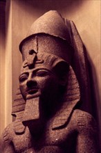 Pharaoh's head wearing the double crown
