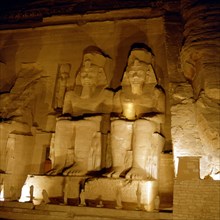 Abu Simbel, Large temple of Ramses II. North façade