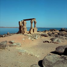 Assouan, Kalabsha, Temple de Kartassi. Kiosque reconstruit