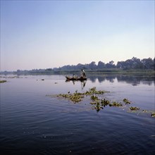 Pêche en barque sur le Nil