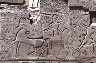 Karnak, outer wall of the hypostyle hall, Battle of Kadesh