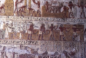 El Kab, Tomb of Paheri, Farming scenes
