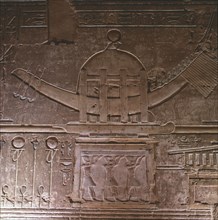 A temple at Deir el-Medina, Representation of the boat of Sokaris
