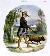 Honoré Daumier, la chasse