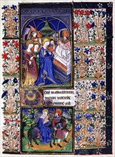 Manuscript of the Hours of Rohan-Montauban : The Presentation at the Temple and the Flight into Egypt