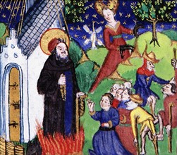 Manuscrit des Heures de Rohan-Montauban : vie de Saint Antoine