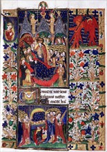 Manuscrit des Heures de Rohan-Montauban : la Dormition de la Vierge