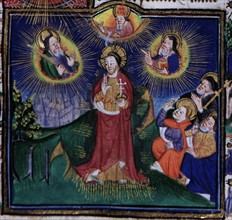 Manuscrit des Heures de Rohan-Montauban : la Trinité
