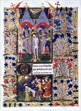 Manuscrit des Heures de Rohan-Montauban : La Flagellation du Christ