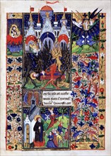 Manuscrit des Heures de Rohan-Montauban : le martyr de saint Antoine