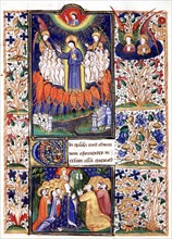 Manuscrit des Heures de Rohan-Montauban : l'Ascension du Christ