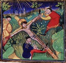 Manuscrit des Heures de Rohan-Montauban : La Crucifixion