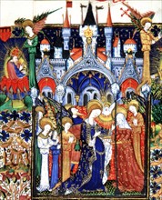 Manuscrit des Heures de Rohan-Montauban : La Visitation