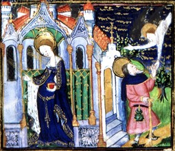 Manuscript of the Hours of Rohan-Montauban : The Annunciation