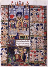 Manuscrit des Heures de Rohan-Montauban : La Dernière Cène et les Saintes Femmes