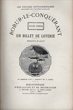 Jules Verne, "Robur le Conquérant. Un billet de loterie", page de garde