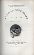 Jules Verne, "Robur le Conquérant", page de garde