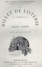 Jules Verne,  flyleaf of 'Un Billet de Loterie' from 'Extraordinary Journeys'