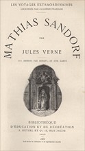 Jules Verne, "Mathias Sandorf", page de garde