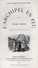 Jules Verne, "L'Archipel en feu", page de garde