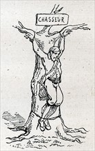 Jules Verne, illustration from 'Dix heures en chasse'