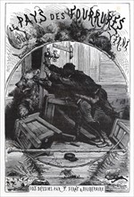 Jules Verne, "Le Pays des fourrures", frontispice