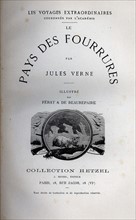 Jules Verne, "Le Pays des fourrures", page de garde