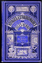 Jules Verne, "L'Ecole des Robinsons. Le Rayon vert", couverture