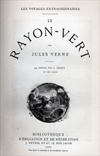 Jules Verne, "Le Rayon vert", page de garde