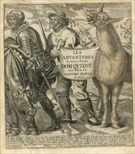 Don Quichotte and Sancho Panza. Title-frontispiece.