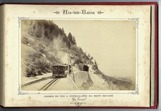 The French city of Aix-les-Bains: rack railway on the Mont Revard