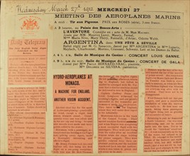 Album de voyage d'une famille anglaise à Monte Carlo en 1912