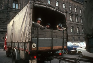 Soldats en Allemagne de l'Est en 1982