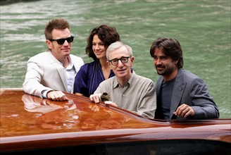Woody Allen et les acteurs du "Rêve de Cassandre", septembre 2007