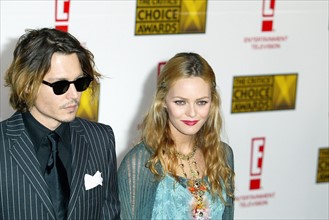 Johnny Depp et Vanessa Paradis, janvier 2004