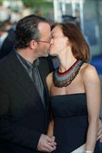 Jean Reno and his wife