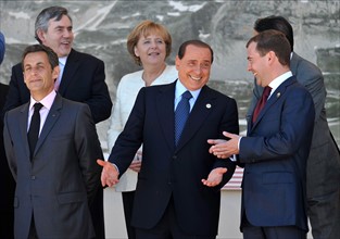 Nicolas Sarkozy, Silvio Berlusconi & Dimitry Medvedev