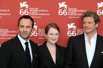 TOM FORD, JULIANNE MOORE, COLIN FIRTH
DIRECTOR & ACTORS
A SINGLE MAN.
PHOTOCALL.
66TH VENICE