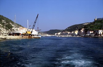 Channel of Bonifacio harbor
