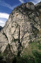 La Mâture seen from the upper extension of the access road to the fort, above the Gorges d'Enfer