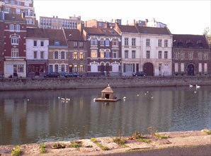 Lille, View from the quay of the Wault
