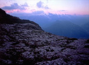 Vue des environs des chalets de Platé en direction de Massif du Mont-Blanc