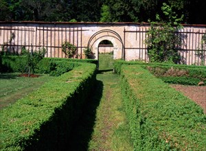 Lorraine : le parc du château de Gerbéviller et ses perspectives sur la vallée de la Mortagne